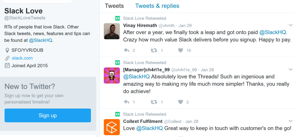 Slack Love