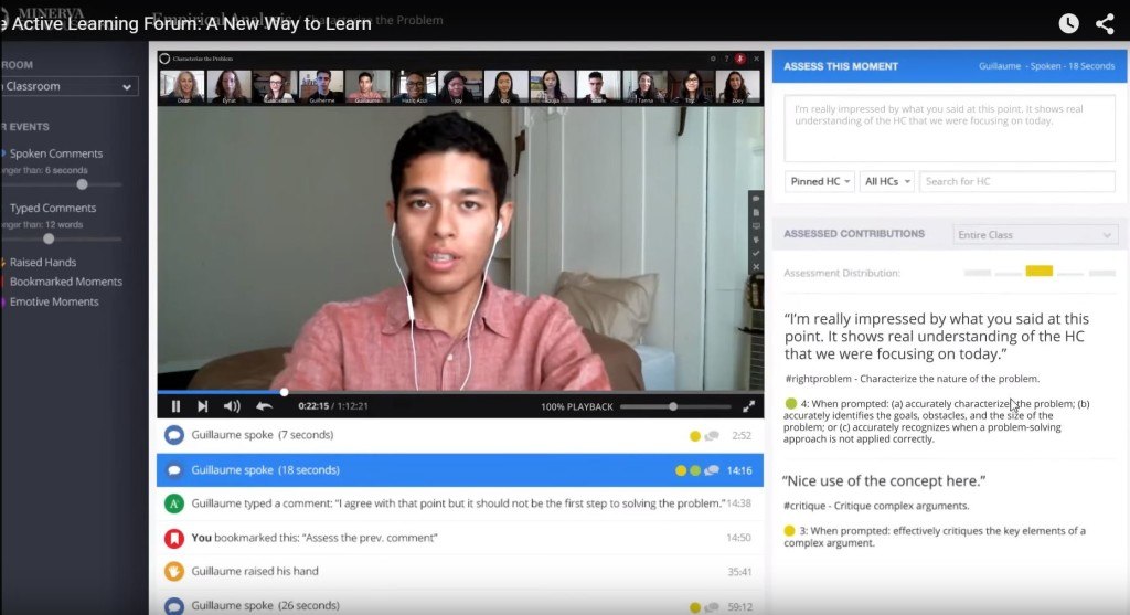 After the class, professors can review student comments and give individualized, specific feedback to each one