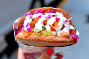 Clover's Chickpea Fritter Sandwich