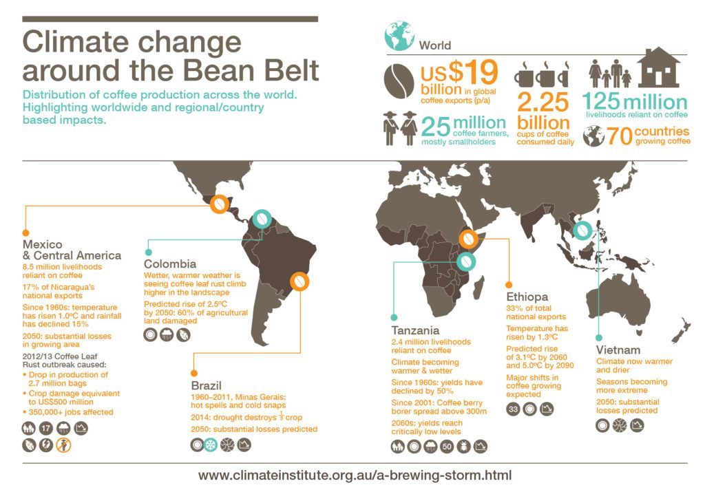Fig 1 - Effect of climate change on the Bean Belt countries