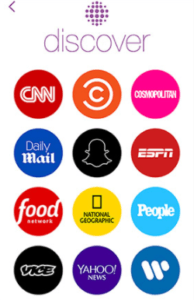Warner on Snapchat's "Discover" Platform Source: Snapchat
