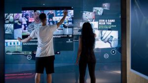 Nike's digital wall.