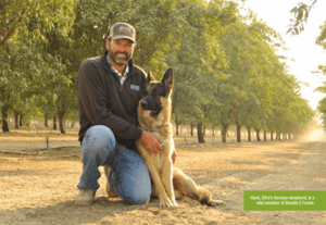 Matt Efird and His Dog at Double E Farms [6]