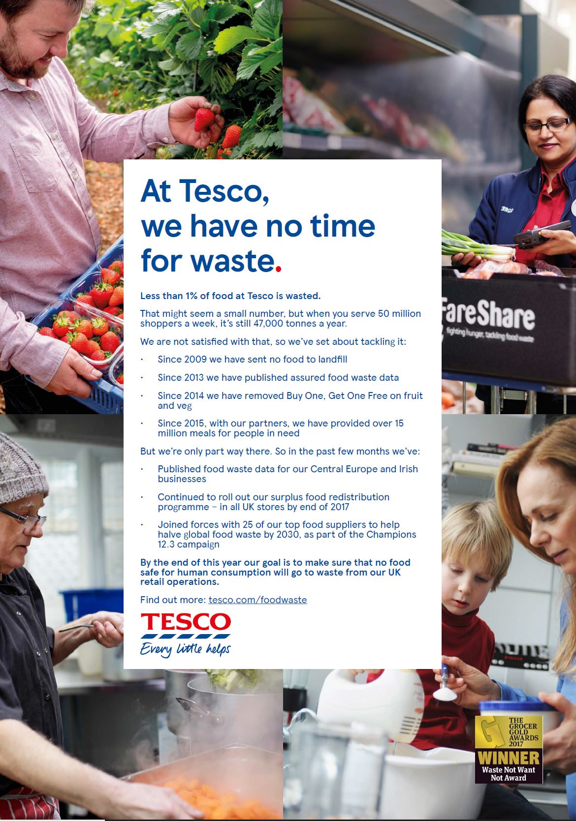 food waste bolsas tesco