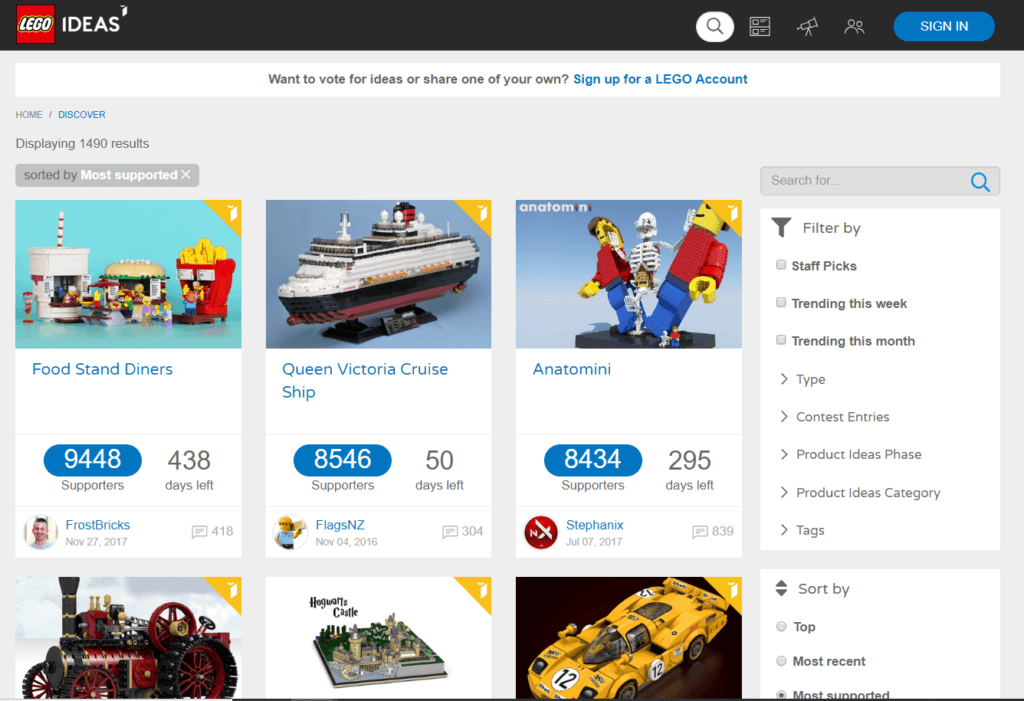 lego ideas crowdsourcing