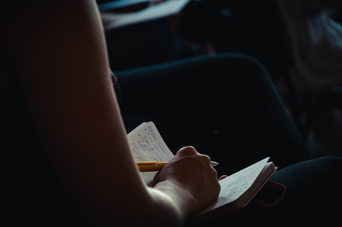 Person taking notes