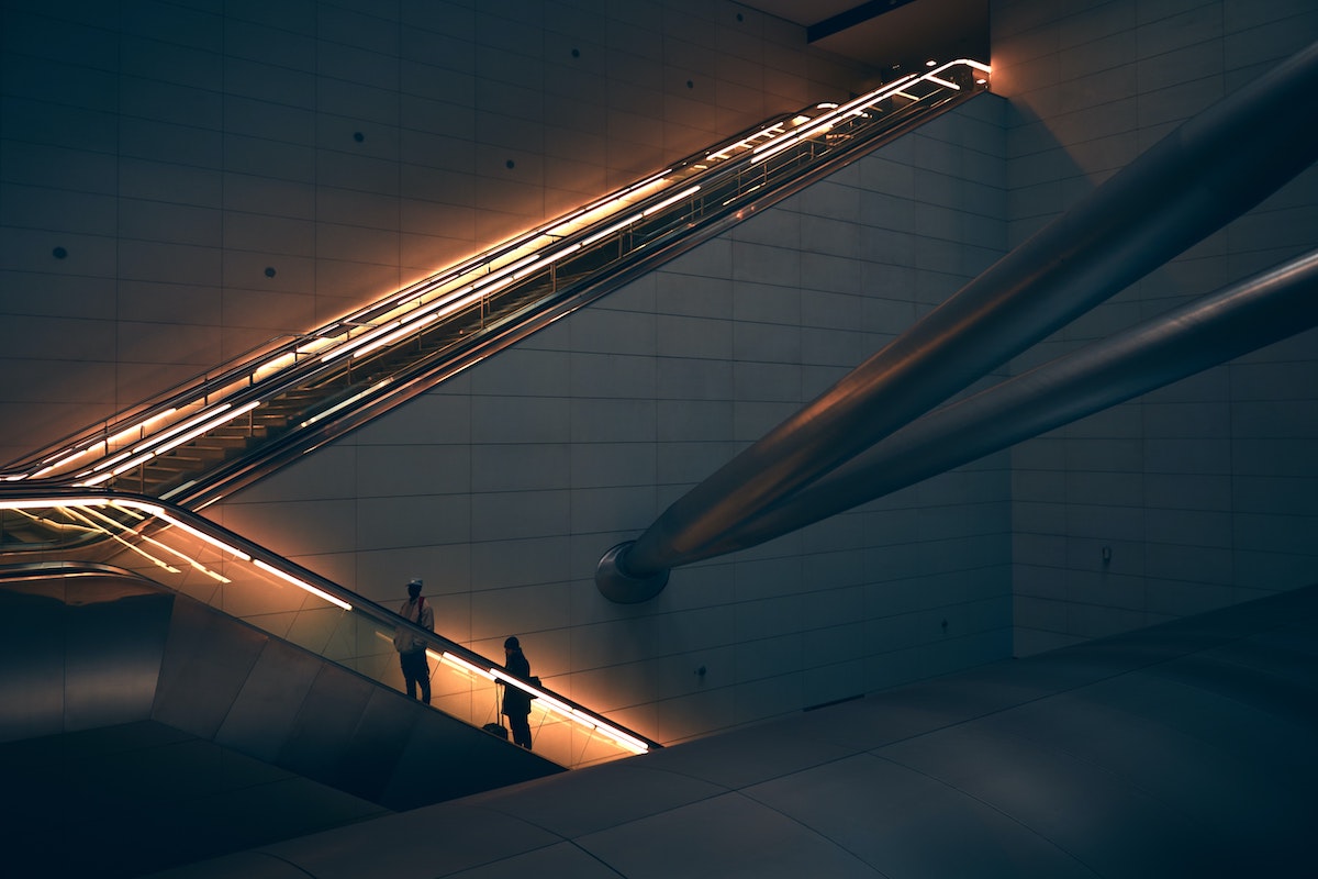 Elevator in lights